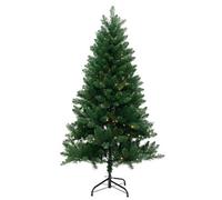 Neel Blue 5Ft Artificial Prelit Christmas Tree, Snow Xmas Tree With Led Lights