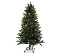 Neel Blue 5Ft Nordic Slim Christmas Tree, Pre-Lit Xmas Tree