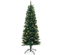 Neel Blue 5Ft Yuletide Slim Pencil Christmas Tree, Pre-Lit Xmas Tree