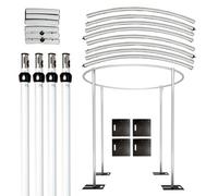 Neel Blue 6Ft - 10Ft Pipe And Drape Backdrop Stand With Baseplates 10Ft Circular Pipe For Party Décor