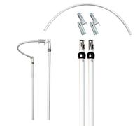 Neel Blue 6Ft - 10Ft Portable Pipe And Drape Curved Backdrop Stand, 5Ft Half-Circular Pipe For Party Décor