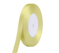 Neel Blue 6mm Canary Double Sided Satin Polyester Ribbon Roll, 25 Metres