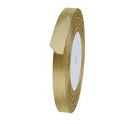 Neel Blue 6mm Gold Double Sided Satin Polyester Ribbon Roll, 25 Metres
