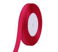 Neel Blue 6mm Hot Pink Double Sided Satin Polyester Ribbon Roll, 25 Metres