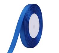 Neel Blue 6mm Royal Blue Double Sided Satin Polyester Ribbon Roll, 25 Metres