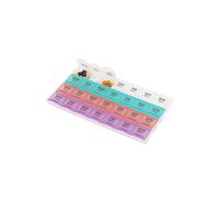 Neel Blue 7-Day Weekly AM/PM Pill Organiser - 28 Compartment Neel Blue Multicolor