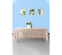 Neel Blue 70x144 Inch Rectangle Sequin Tablecloth in Rose Gold Neel Blue Rose Gold