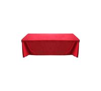 Neel Blue 70x144 Inch Rectangle Table Cloth, Spun Polyester Linen Tablecloth in Red Neel Blue Red