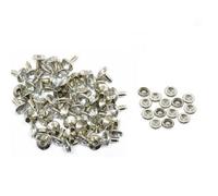 Neel Blue 7mm Diamante Rivets With Pins, Clear Crystal Rivets Rhinestone Studs, 10Pcs