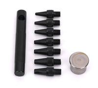 Neel Blue 7Pcs Hole Punch Set For Leathercraft Hollow Hole Cutter Kit