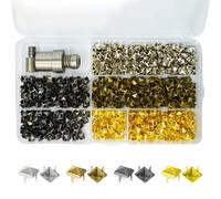 Neel Blue 800Pcs Pyramid Studs & Fixing Dies, 6mm