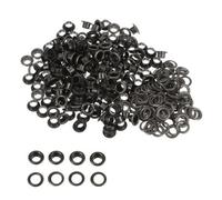 Neel Blue 8mm Brass Eyelets With Washers, Rust-Proof Grommets, Gunmetal - 100Pcs
