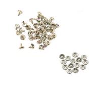 Neel Blue 8mm Diamante Rivets With Pins, Ab Crystal Rivets Rhinestone Studs, 10Pcs