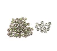 Neel Blue 8mm Diamante Rivets With Pins, Apple Green Crystal Rivets Rhinestone Studs, 10Pcs
