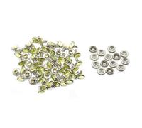 Neel Blue 8mm Diamante Rivets With Pins, Lime Green Crystal Rivets Rhinestone Studs, 10Pcs