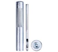 Neel Blue 8mm Double Cap Rivets Fixing Hand Tool Set, Tubular Rivets Setting Tool For Diy Crafts, Sewing