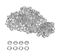 Neel Blue 8mm Eyelets With Washers, Silver - 100Pcs