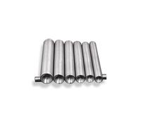 Neel Blue 8mm Flat Mushroom Shape Pin Type Stud Hand Tool in Silver Neel Blue Silver