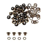 Neel Blue 8mm Long Barrell Eyelets With Washers, Bronze, 100Pcs