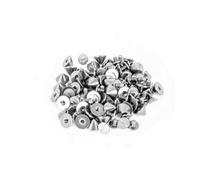 Neel Blue 9.5mm X 6mm Silver Punk Spike Cone Screwback Studs Rivets - 50Pcs