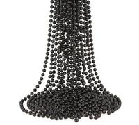 Neel Blue 9 Metre Hanging Bead Garland Beaded String Chain For Christmas Tree Decorations, Black