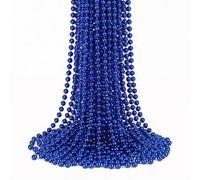Neel Blue 9 Metre Hanging Bead Garland Beaded String Chain For Christmas Tree Decorations, Royal Blue