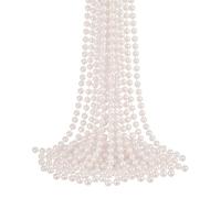 Neel Blue 9 Metre Hanging Bead Garland Beaded String Chain For Christmas Tree Decorations, White