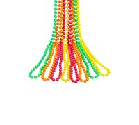 Neel Blue 9M Neon Multi Beads String Necklaces with Pink, Yellow, Green & Orange Bead UV Reactive Neel Blue Multicolor