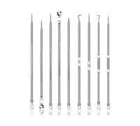 Neel Blue 9Pcs Blackhead Remover Tool Set In Silver Silver One Size