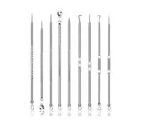 Neel Blue 9Pcs Blackhead Remover Tool Set, Pimple Popper, Comedone Extractor Tool