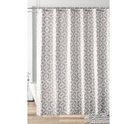 Neel Blue Abstract Geometic Shower Curtain, Grey - 180cm x 180cm | Size: 180 cm width x 200 cm drop Neel Blue Grey 180 cm width x 200 cm drop