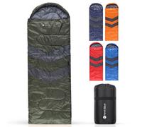 Neel Blue All Season Sleeping Bag Envelope Shape Single Adult Sleep Bag, Green