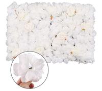 Neel Blue Artificial Flower Wall Backdrop Panel, 60Cm X 40Cm, Tibet Roses