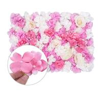 Neel Blue Artificial Flower Wall Backdrop Panel, 60Cm X 40Cm, White, Pink &ivory