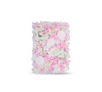 Neel Blue Artificial Flower Wall Panel Decorative Wedding Photography Backdrop in Baby Pink Neel Blue Baby Pink