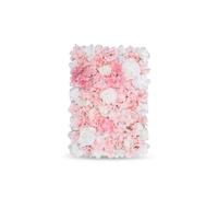 Neel Blue Artificial Flower Wall Panel Decorative Wedding Photography Backdrop in Dusty Pink Neel Blue Dusty Pink