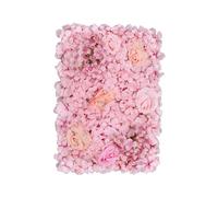 Neel Blue Artificial Flower Wall Panel Decorative Wedding Photography Backdrop in Pale Pink Neel Blue Pale Pink
