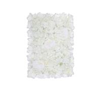 Neel Blue Artificial Flower Wall Panel Decorative Wedding Photography Backdrop in White Neel Blue White
