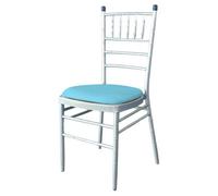 Neel Blue Baby Blue Spandex Chair Pad Cover - Pack Of 1