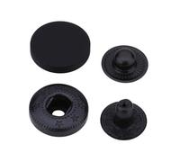 Neel Blue Black Alloy Cap S Spring Press Stud Rivets 4 Part - 15mm