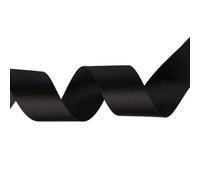 Neel Blue Black Double Sided Satin Ribbon Polyester Ribbon Roll, 40mm X 10 Metres