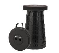 Neel Blue Black Portable Telescopic Stool, Collapsible Plastic Stool For Hiking, Fishing, Camping
