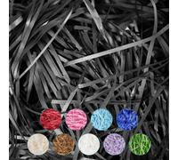 Neel Blue Black Shredded Tissue Paper, Decorative Gift Packaging Hamper Filler - 100G
