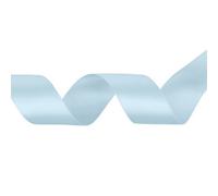 Neel Blue Blue Vapour Double Sided Satin Ribbon Polyester Ribbon Roll, 40mm X 10 Metres