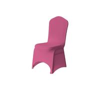 Neel Blue Chair Cover Plain Spandex Stretch Fabric Chair Slipcover in Fuchsia Neel Blue Fuchsia