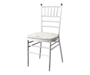 Neel Blue Champagne Velvet Chair Seat Pad Cover - Pack Of 1