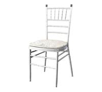 Neel Blue Champagne Velvet Chair Seat Pad Covers - Pack Of 10