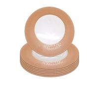 Neel Blue Charger Plates For Table Decoration - Checkered Rose Gold - Pack Of 6