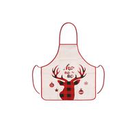 Neel Blue Christmas Apron Reindeer Printed for XMas Celebration - 60cm x 70cm | Size: 60 cm x 70 cm Neel Blue Multicolor 60 cm x 70 cm