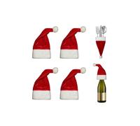 Neel Blue Christmas Mini Felt Fleece Santa Hat, Xmas Red Santa Tiny - Pack of 20 Neel Blue Red